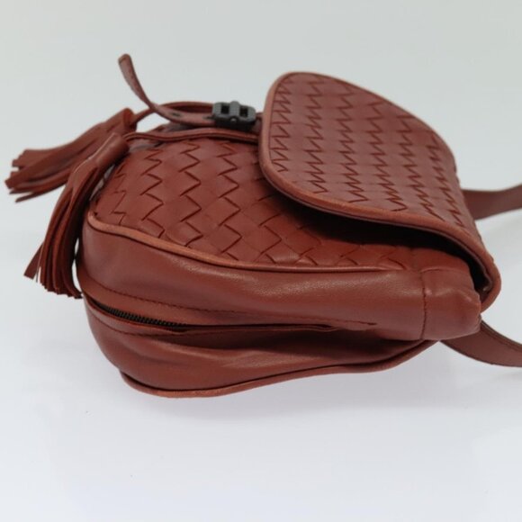 BOTTEGA VENETA INTRECCIATO Waist bag Leather Brown Auth - Picture 4 of 13
